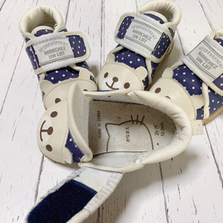 MARCHEZ  ドット柄 クマさんのお靴  (  2セット )の画像