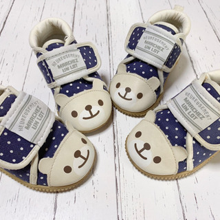 MARCHEZ  ドット柄 クマさんのお靴  (  2セット )