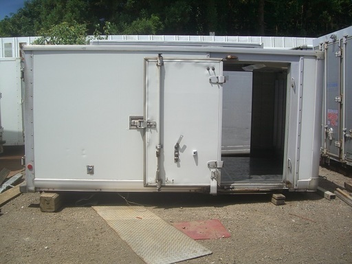 ♪千BE93♪物置♪コンテナ♪鍵付き♪左右スライド♪アルミ冷蔵箱♪