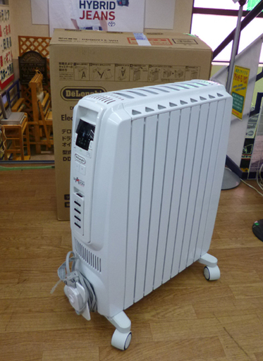 デロンギ ドラゴンデジタル オイルヒーター 9枚フィン DDQ0915-WH リモコン付き チャイルドロック機能 折畳み式キャスター 元箱付き DeLonghi☆ PayPay(ペイペイ)決済可能 ☆ 札幌市 清田区 平岡