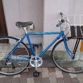 ビンテージ]700c クロスバイク 7speed/ブルー - クロスバイク