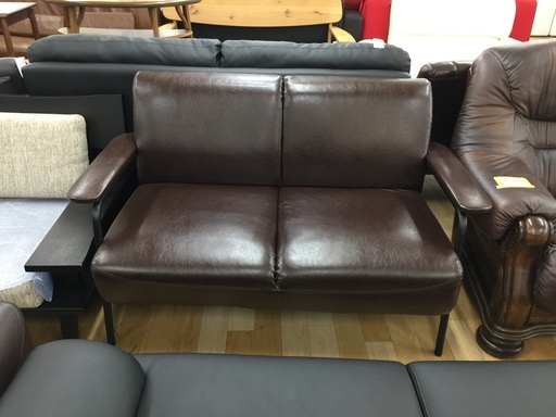 ニトリのブラウン2人掛けソファー【トレファク　岸和田】