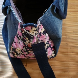 ハンドメイド　かわいいショルダー２WAYバックの画像