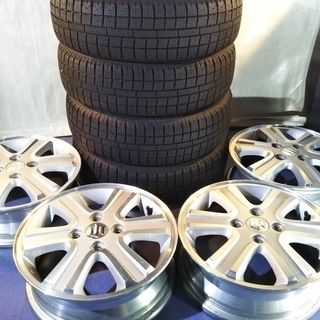 冬用14インチ エブリー純正 スズキ純 エブリイワゴン ワゴンR スペーシア キャリー【富山】エブリー 155/65R14 スタッドレス　中古/4本の画像