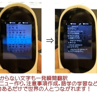 オフライン翻訳 音声翻訳 画像翻訳 トリプル翻訳機 0.3秒瞬間 52カ国語+74方言 126言語サポート 日本語説明書付の画像
