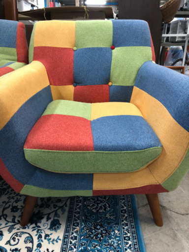 1人掛けソファ×2 可愛いです^ ^