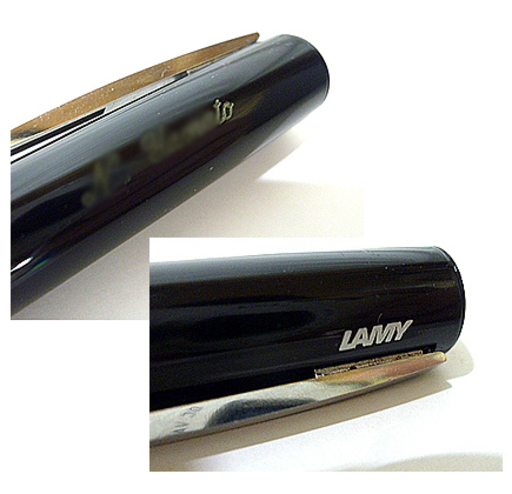 札幌【K14 LAMY アクセントBRエイトリング 万年筆】585 ペン先EF/極細字 ペンポイント5:5 accentBR グリップ