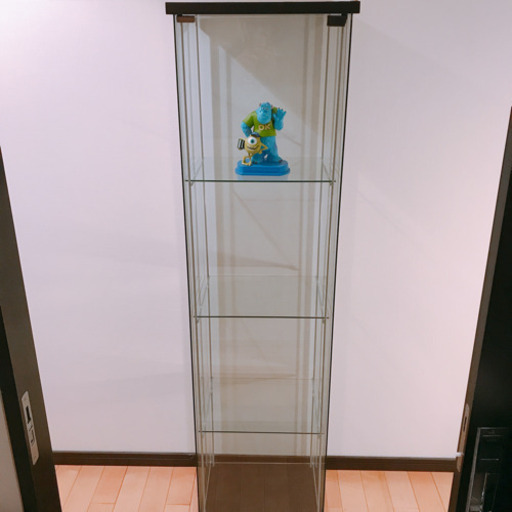 【美品】IKEA/ガラスコレクションケース