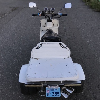 【最終値下】普通免許で乗れる3輪バイク　快速2stエンジン　ジャイロUP ミニカー登録車 50ccの画像