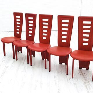 【5脚セット】ダイニングチェア 中古 中古オフィス家具 合皮 ミ...