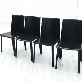 【4脚セット】中古 ダイニングチェア 中古オフィス家具 合皮 ミ...