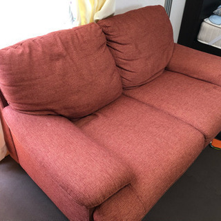 お話中✴︎ニトリ2人がけソファ 無料の画像