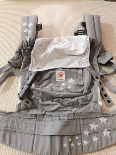 エルゴ ギャラクシーグレー 新生児インサート+抱っこ紐カバー+よだれカバー付き