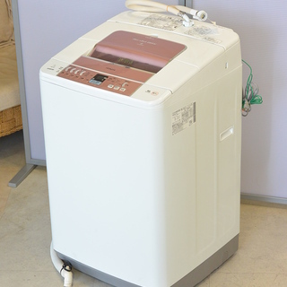 日立の洗濯機 ピンク BW-7KV
