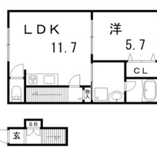 敷金礼金なし♫新築1LDK♫ネット、BS、スカパー無料♫駅までもスグ♫