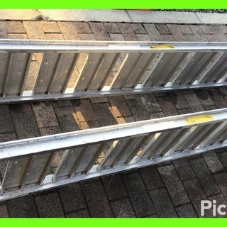 耕運機 用 歩み アルミブリッジ ダラー 2本セット 500kg迄の画像