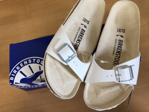 新品☆ビルケンシュトック BIRKENSTOCK MADRID 白 ホワイト サンダル 24cm