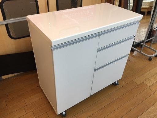【トレファク鶴ヶ島店】キャスター付きキッチンカウンター