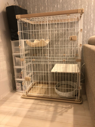 美品  ウッディキャットケージ  値下げ