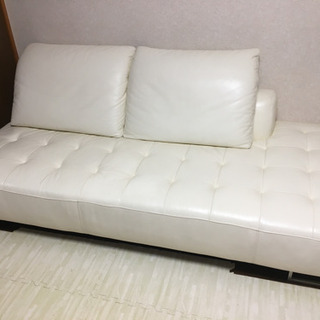 【美品】iDC大塚家具製 3人掛けソファ