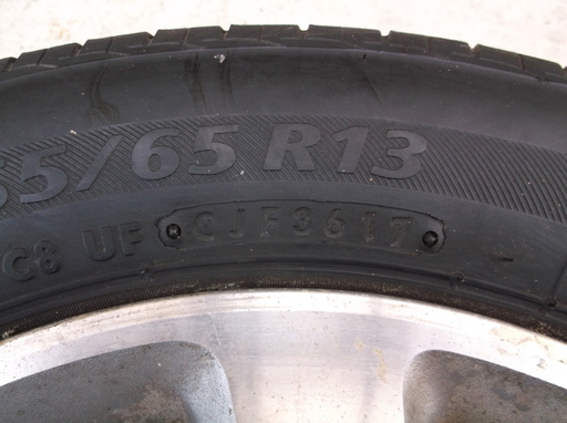 honda LIFE 純正アルミ BS NEXTRY タイヤ付き　155/65-13 ４本
