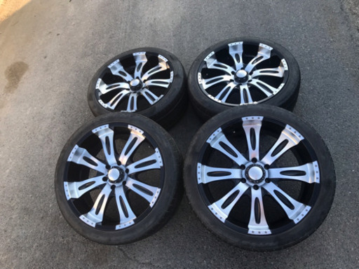 社外ホイール 22×9.5J ET10 6X139.7 ★愛知発 DeMODA CONCEPT ディモーダコンセプト 深リム 美品 265/40/22 管理番号8801