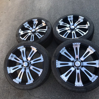 社外ホイール 22×9.5J ET10 6X139.7 ★愛知発 DeMODA CONCEPT ディモーダコンセプト 深リム 美品 265/40/22 管理番号8801