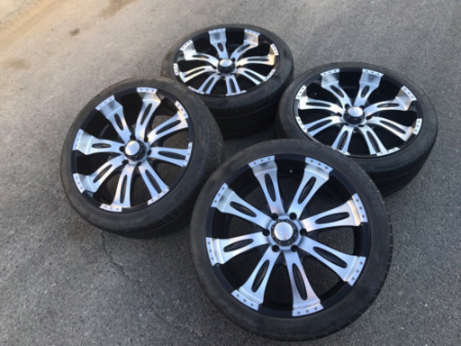 社外ホイール 22×9.5J ET10 6X139.7 ★愛知発 DeMODA CONCEPT ディモーダコンセプト 深リム 美品 265/40/22 管理番号8801