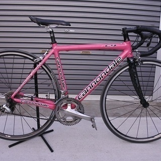 CANNONDALE（キャノンデール）ＣＡＡＤ９－６　稀少色フラミンゴピンク！サイズ48　バーテープ新品交換　格安出品！