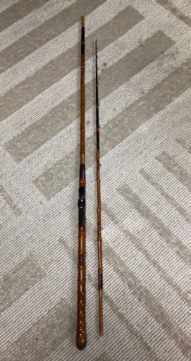 値下げしました。和竿 カワハギ竿 名人竿太郎作イワシクジラ穂先