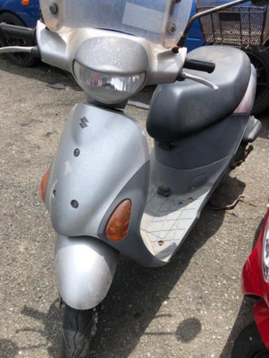 SUZUKI  レッツ4  銀色  エンジン始動確認OK  福岡市南区