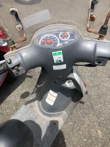 SUZUKI  レッツ4  銀色  エンジン始動確認OK  福岡市南区