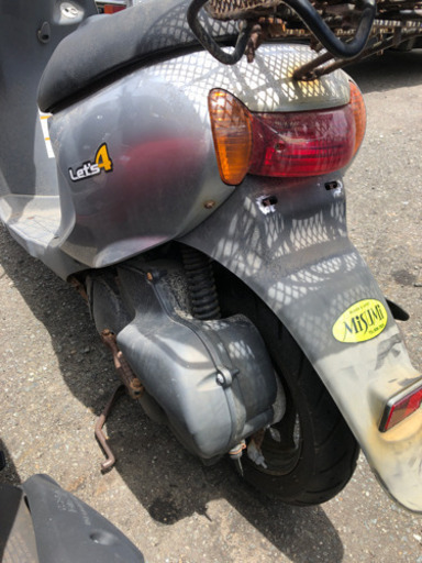 SUZUKI  レッツ4  銀色  エンジン始動確認OK  福岡市南区