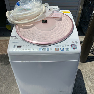 風呂ホース新品 SHARP シャープ 洗濯機 洗8kg/乾4.5kg ES-TX810-P 2012