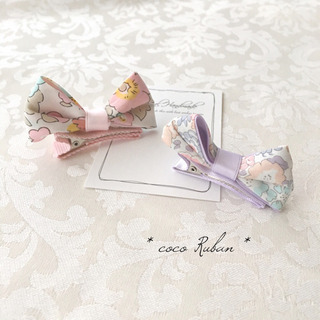 リバティ生地で作るキッズ.ベビーヘアアクセサリー教室♡の画像