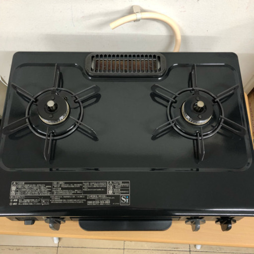 美品 2018年製 パロマ 都市ガス用 ガスコンロ IC-N36B-R 魚焼きグリル未使用 右側強火力
