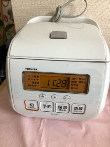 値下げしました！東芝三合炊き炊飯器です