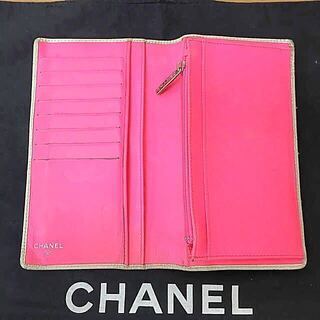 鑑定済み 正規品 CHANEL シャネル カンボンライン長財布を売りますの画像