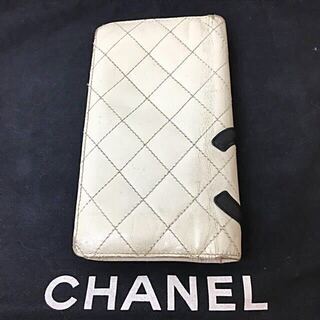 鑑定済み 正規品 CHANEL シャネル カンボンライン長財布を売りますの画像
