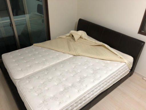 お盆限定 2018年購入品 クイーンベッド フロアー ベッド ロー フロア