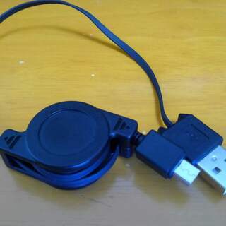 microUSBｹｰﾌﾞﾙ  巻取り式 30cm～80cm ｽﾏ...