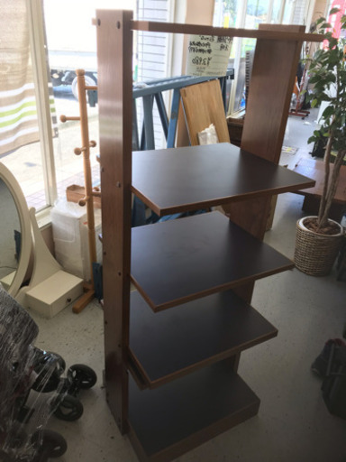 中古品 収納棚 6段 棚板の幅540奥行450 棚の高さ1495