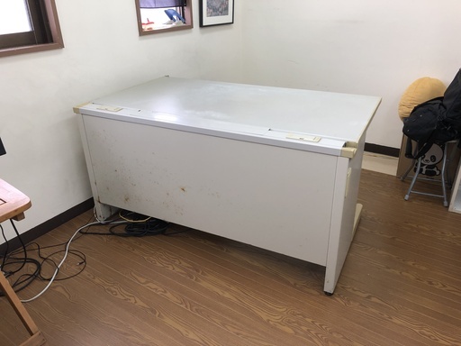 ホワイトグレー・事務机L