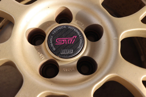スバル純正STI/BBS鍛造205/50R17ほぼ新品　タイヤホイールセット4本◆鍛造17X7JJ◆スバルSTI純正BBS/RG345◆タイヤ：205/50R17　TOYO/NanoEnergy3Plus◆走行1000kmバリ山！！