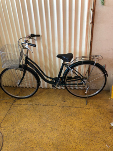 ママチャリ 自転車 6変速 26インチ 緑色 仕上がりました