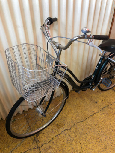 ママチャリ 自転車 6変速 26インチ 緑色 仕上がりました