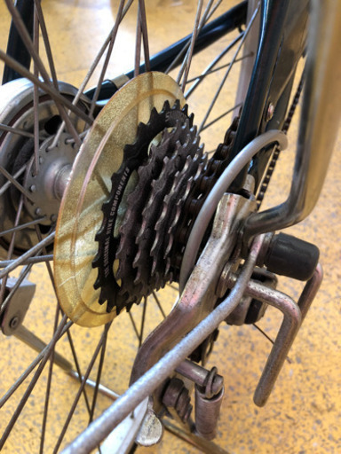 ママチャリ 自転車 6変速 26インチ 緑色 仕上がりました