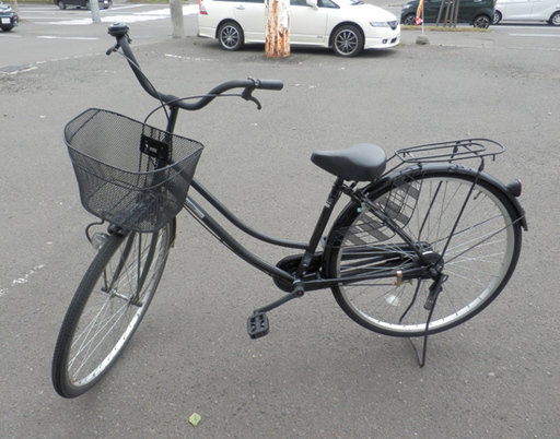 PayPay対応 27インチ自転車/シティサイクル かご/鍵機能付き GC6I05515 通勤/通学/サイクリング 札幌市西区西野
