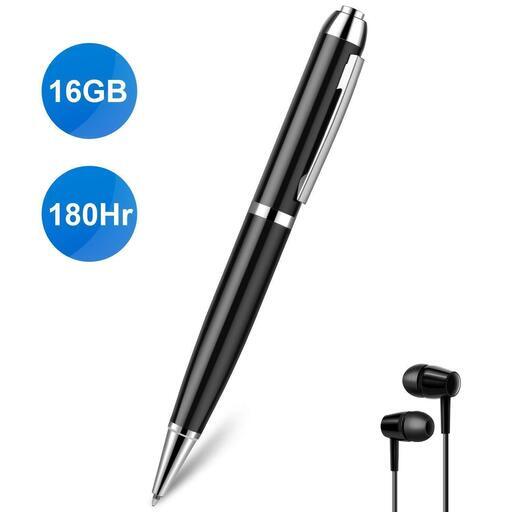 Vaculim ペン型 ボイスレコーダー ICレコーダー 16GB 高音質