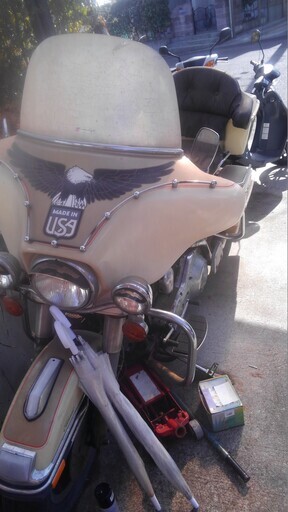 値下げしました！！夏のツーリングに迫力のハーレーダビッドソン ツアラーFLH-TCU 89年登録 交換も御相談にて